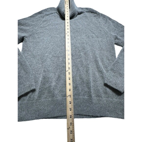 Brooks Brothers Gray Alpaca Wool Large Fluffy Pullover Sweater Women’s #IJ3-5 - Picture 5 of 10
